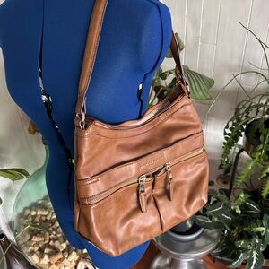 Tan Leather Shoulder Bag